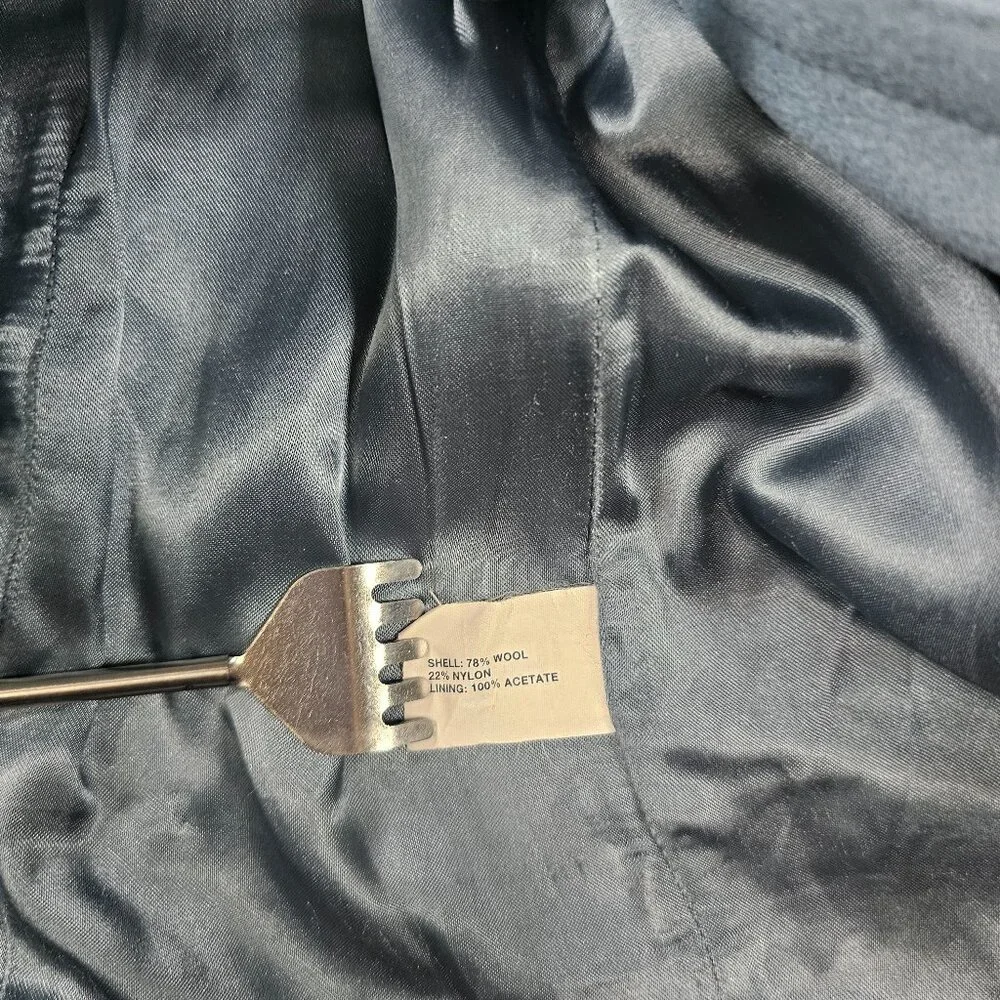 Gap Light Blue Wool Blend Toggle Peacoat Size Medium - Picture 4 of 6